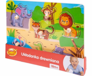 Dřevěná puzzle zoo