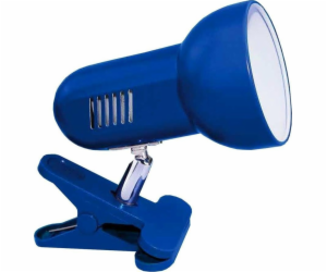 Activejet Clip-on desk lamp blue metal E27 thread