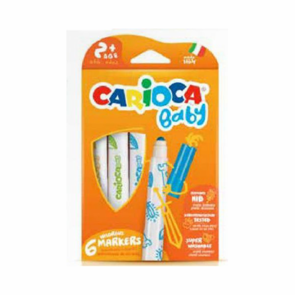 Carioca Maxi Baby fixy, 6 barev (134325)