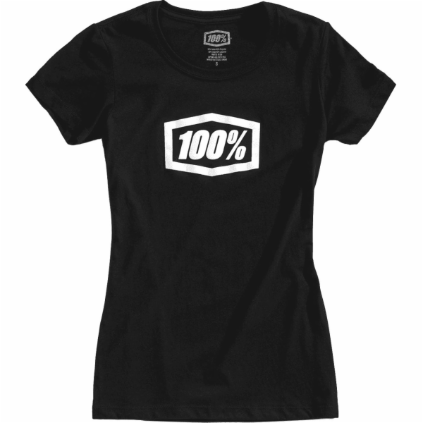 Dámské tričko 100% Essential Black, velikost M