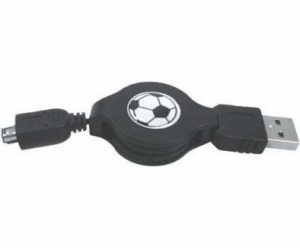Logo kabelu USB USB-A – 4kolíkový 0,7 m černý (14870)