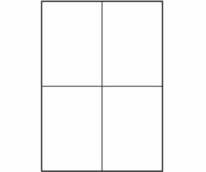 Logo A4 Label, Matte, White, 25 ks.