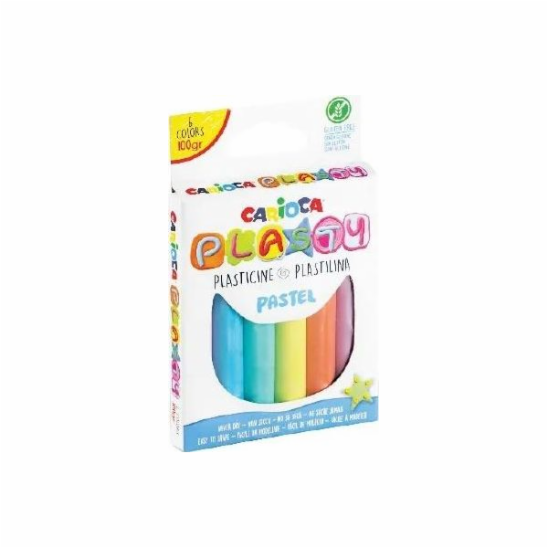 Carioca Plastelína 100g 6 pastelových barev