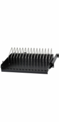 Techly Výsuvná regálová police pro mobilní zařízení (I-CABINET-TRAY14BK)