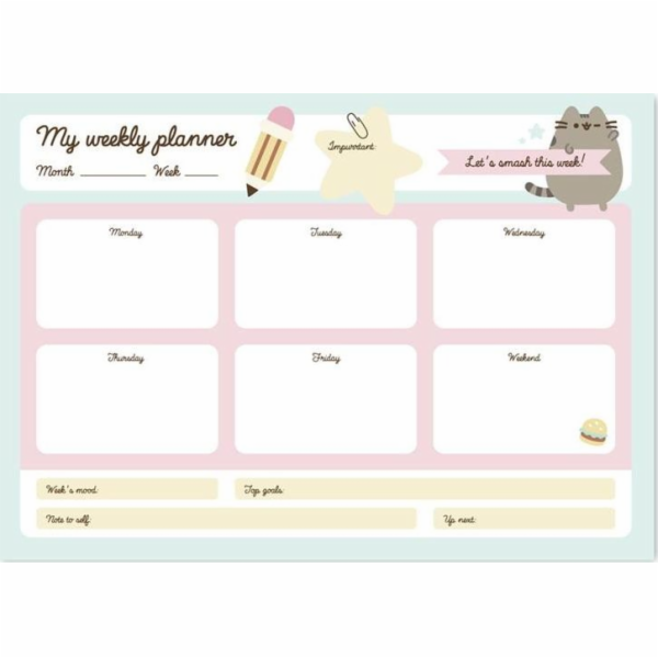 Pusheen Weekly Planner z kolekce Foodie