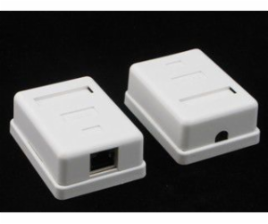 Kompletní nástěnná zásuvka NetRack 1xRJ45 FTP cat5e (NP519)