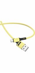 USB kabel Usams USAMS kabel U52 microUSB 2A Fast Charge 1m žlutý/žlutý SJ435USB03 (US-SJ435)