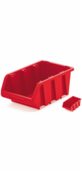 Bedna úložná zkosená 115x80x60 mm červená