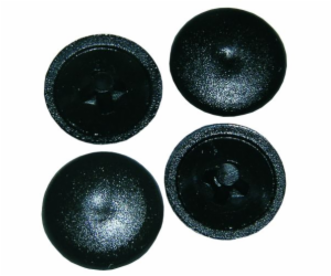 Uzávěry univerzálních šroubů 11 x 3,5 mm černá 24 ks.