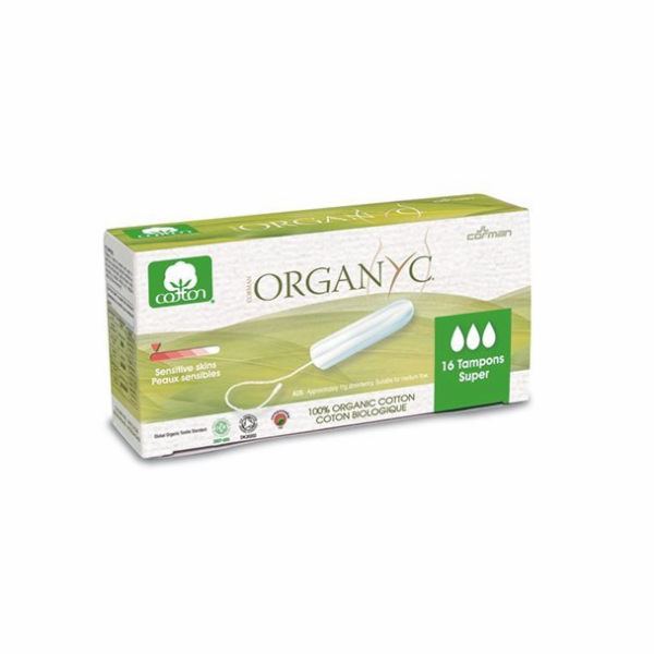 Tampony ORGANYC super 16 ks