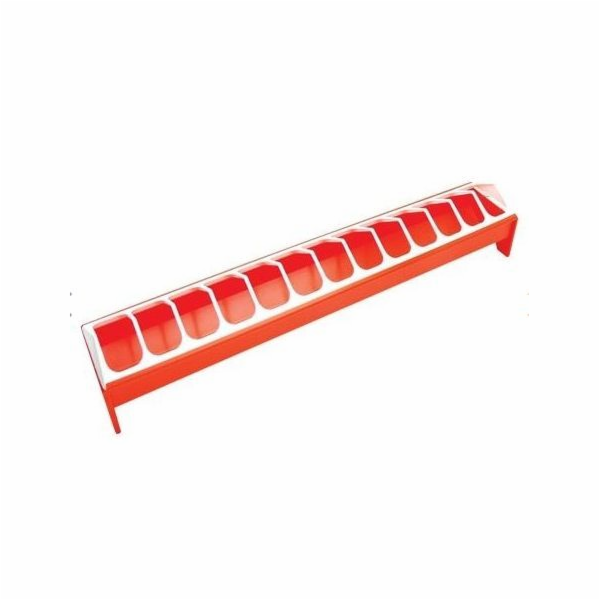 Krmítko pro drůbež 75 cm plast se zasouvací mřížkou