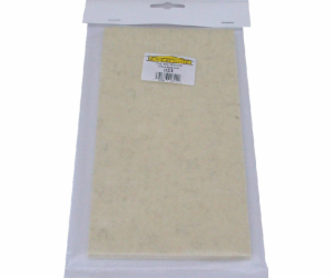 Plsť bílá náhradní na hladítko 250x130x8mm