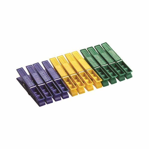 Kolíčky na prádlo 12 ks/72 mm plast