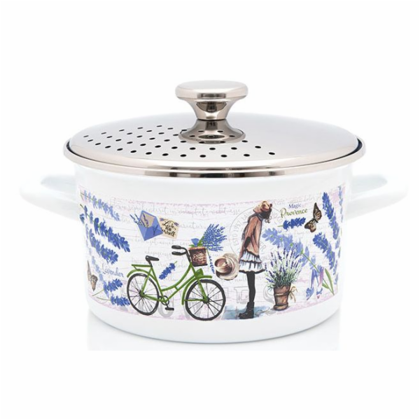 Hrnec PROVANCE smalt 20 cm/3,5 l s nerezovou poklicí