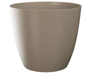 Obal na květináč 11 cm taupe Ella lesklý