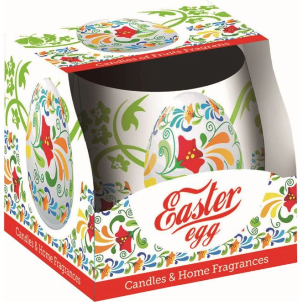 Svíčka vonná 100 g Easter egg ve skle