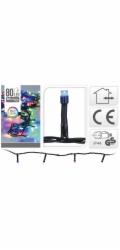 Světla vánoční 80 LED barevné, 6 m