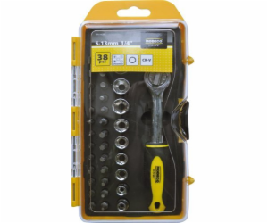 Modeco Sada nástrčných klíčů 1/4 38ks (MN-14-200)
