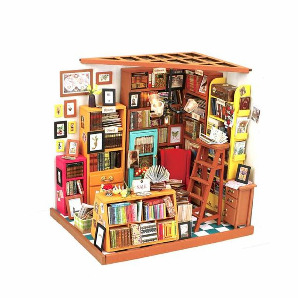 Hračka Robotime miniatura domečku Knihovna