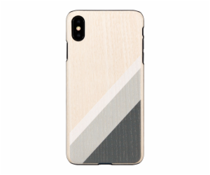 Pouzdro MAN&WOOD SmartPhone iPhone XS Max šedý oblek černý