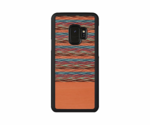 Pouzdro MAN&WOOD SmartPhone Galaxy S9 hnědé kostkované černé