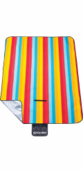Spokey PICNIC GRAIN Pikniková deka s popruhem, 130 x 150 cm