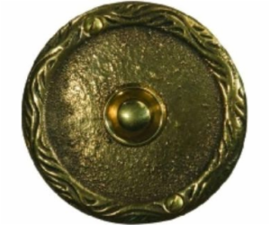 Dekorativní zvonkový knoflík s kulatou destičkou 1A/50V m...