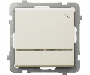 Ospel Single Sonata 16AX IP20 s ecru podsvícením (LP-3RS/...