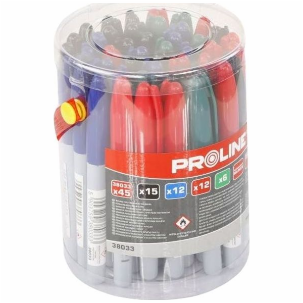 Pro-Line PERM.KRUHÝ ZNAČOVAČ, 4 TYPY BAREV, PROLINE 45 ks...