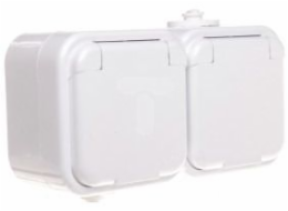 Ospel Delfina Hermetic Note Double Z/U IP44 WHITE CLAP (GNH-2DZW)