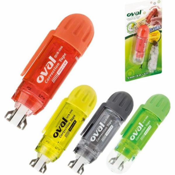 Velký oválný korektor v 5mm 6m pásce s klipem + náplní