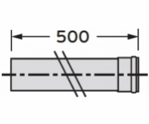 Vaillant Prodlužovací trubka DN80 0,5m 303252