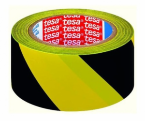 Tesa, varovná lepicí páska 33m 50mm žluto-černá (H6076093)