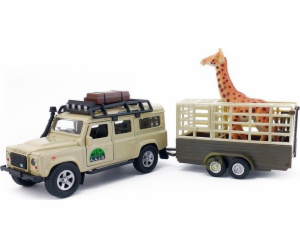 Hipo Land Rover s přívěsem a žirafou v HIPO