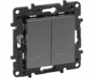 Legrand Legrand Niloe Step 863418 dvojitý osvětlený ocelo...