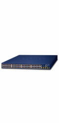 Planet GS-4210-48P4S Planet GS-4210-48P4S PoE switch L2/L4, 48x 1000Base-T, 4x SFP, Web/SNMPv3, extend 10Mb/s, 802.3at 600W