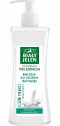 Bialy jelen hypoalergenní kozí mléko emulze pro intimní hygienu 265 ml