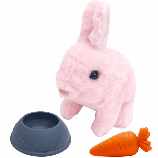 Madej, interaktivní maskot růžový zajíček s bateriovým př...