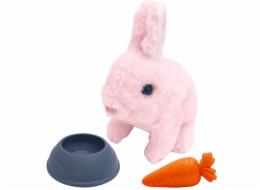 Madej, interaktivní maskot růžový zajíček s bateriovým příslušenstvím 17 cm