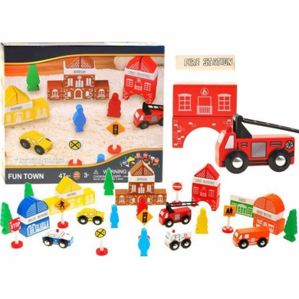 Jokomisiada&nbsp;Dřevěné&nbsp;kostky&nbsp;TOWN&nbsp;Hasičský&nbsp;sbor&nbsp;(ZA1804)