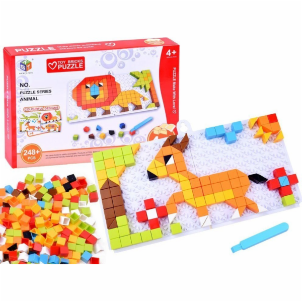 Jokomisiada Vzdělávací puzzle Mozaika bloků obrázků ZA2667
