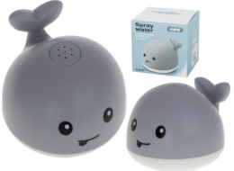 Dvojitá velryba tryská šedá LED LED hračka