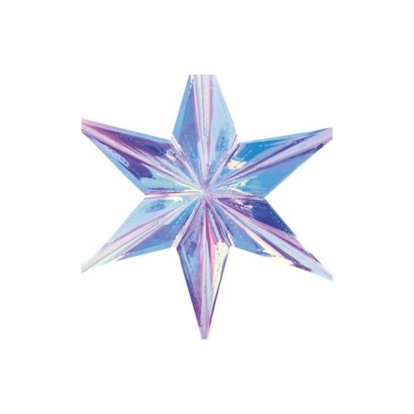 Strana&nbsp;deco&nbsp;fólie&nbsp;hvězda,&nbsp;iridescent,&nbsp;40&nbsp;cm&nbsp;Universal