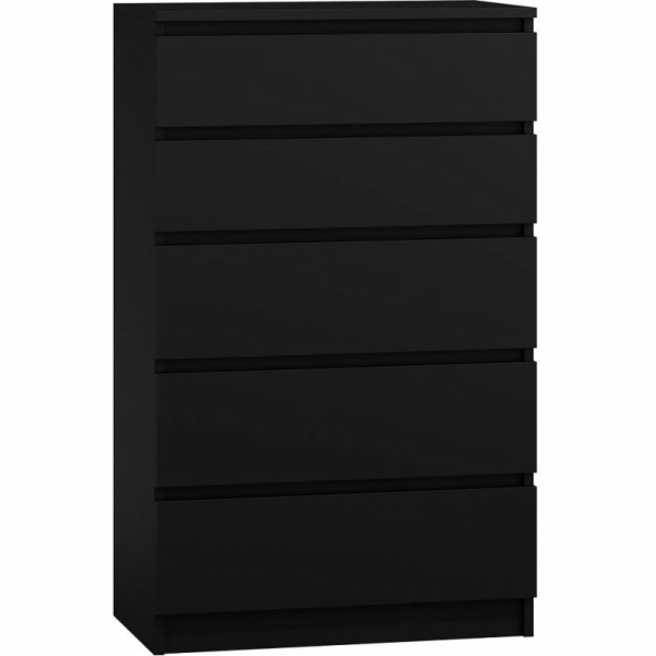 Kabinet toposhop komoda 5 zásuvek M5 černá