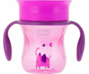 Kelímek Chicco 360 pro naučení se pít 200ml růžový