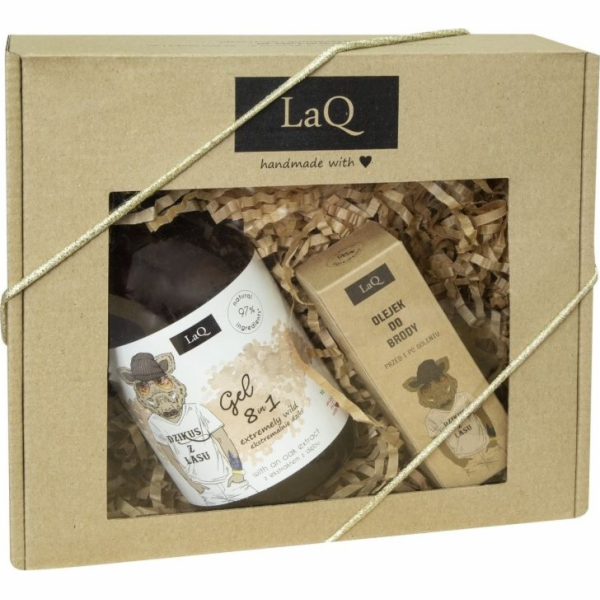 Laq Dzik Set for Men sprchový gel 500ml +obličejový olej