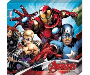 Procos narozeninové ubrousky Mighty Avengers - 33 cm - 20...