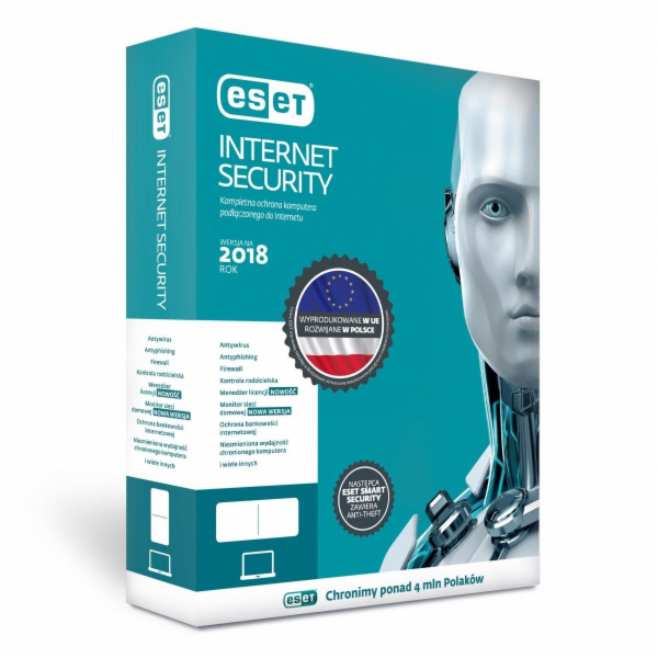 ESET Internet Security 1 zařízení 12 měsíců (EIS-K-1Y-1D)