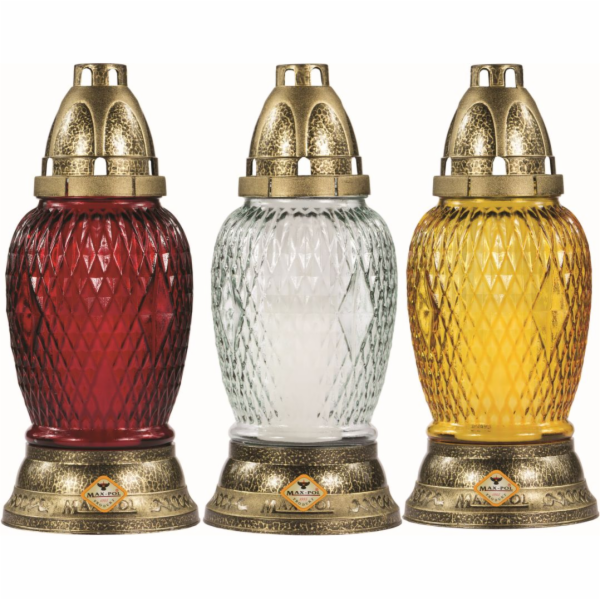 Svíčka hřbitovní 80 g/24 cm sklo