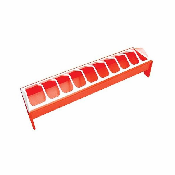 Krmítko pro drůbež 50cm plast se zasouvací mřížkou